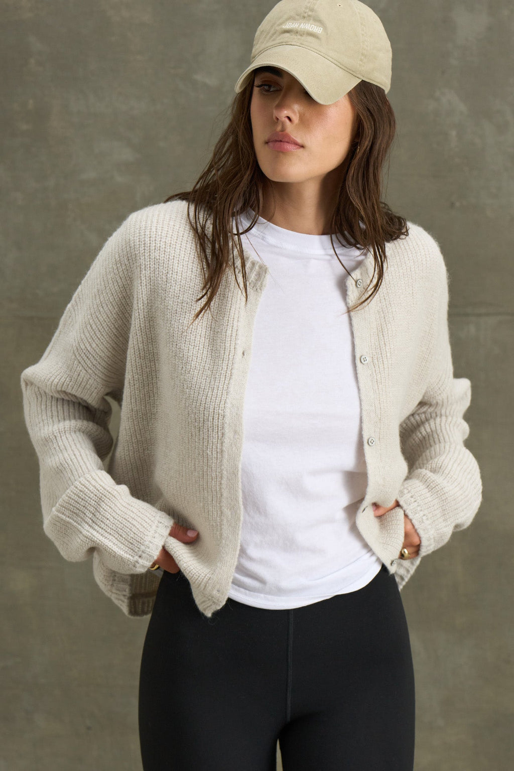Button Front Knit Cardigan