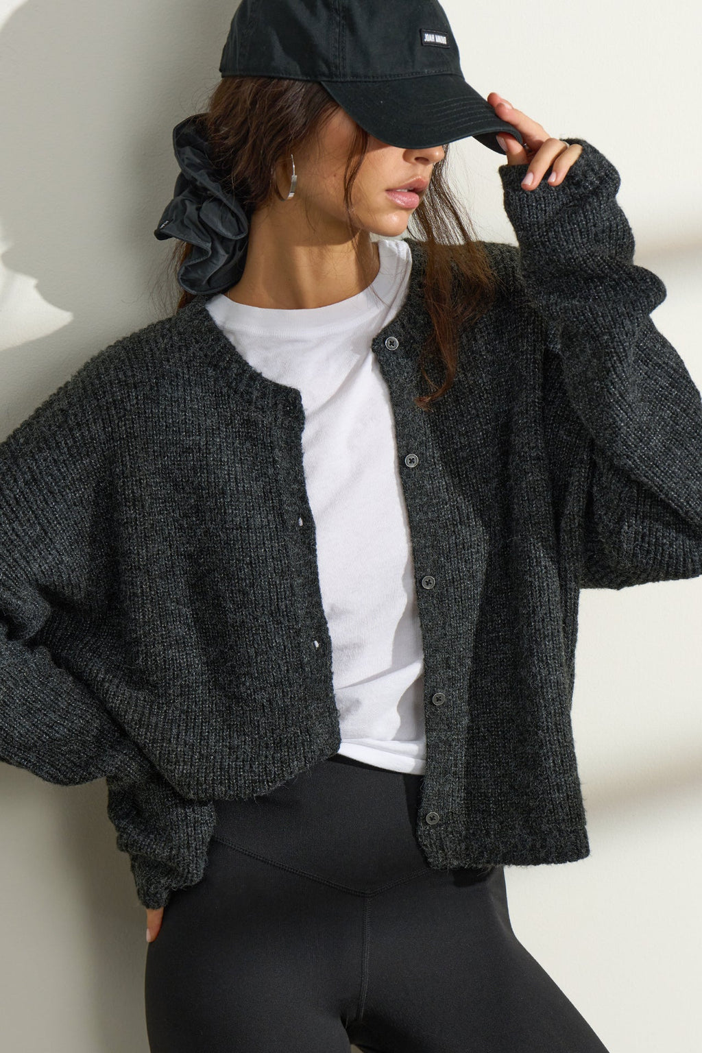 Button Front Knit Cardigan