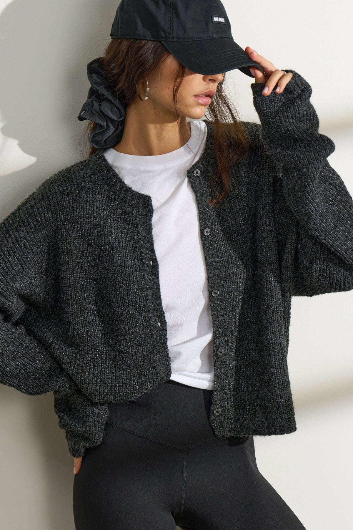 Button Front Knit Cardigan
